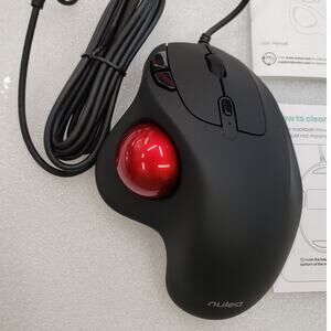 Nulea M509 Trackball Mouse Wired, Ergonomic Design, Easy Thumb Control, Precise
